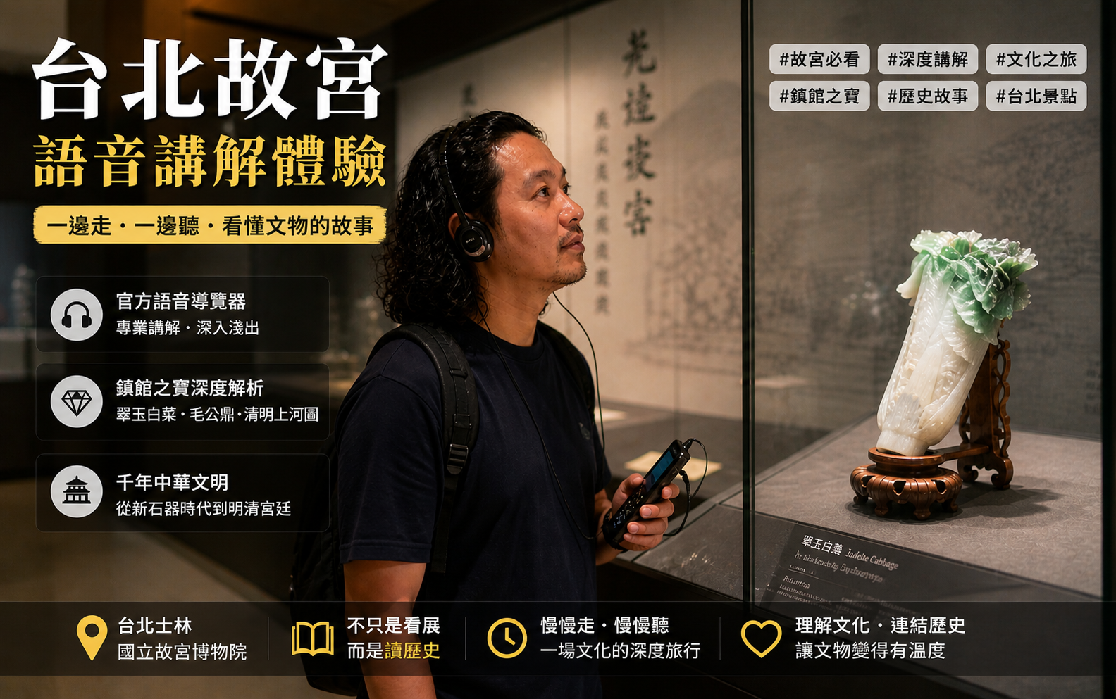 戴上耳機，走進千年文明｜台北故宮語音導覽